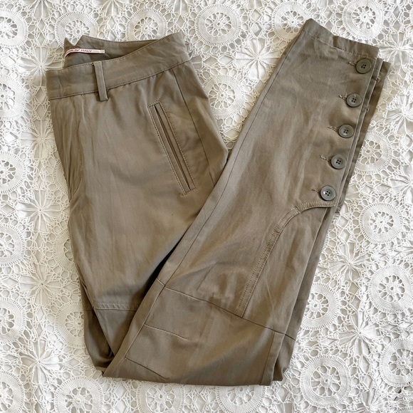 Nolita Pants - Vintage Nolita grey olive riding trouser pants